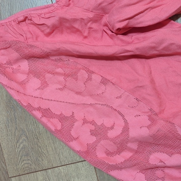 Broadway 38 smocked back balloon sleeves off shoulders boho romantic top L - Picture 3 of 8